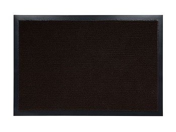 Коврик придверный влаговпитывающий, ребристый, "Trip", 40х60 см, коричневый, VORTEX
