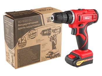 Аккум. дрель-шуруповерт WORTEX BD 1020 DLi в кор.
