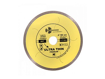 Алмазный круг 180х25,4мм по керамике сплошн.ультратонкий Hot Press