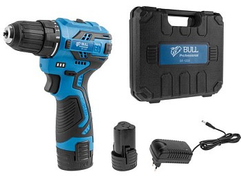 Аккум. дрель-шуруповерт BULL SR 1203 в чем. БЕСЩЕТ., 12 В, 40 Н*м, 2*2 А*ч акб, БЗП 10 мм