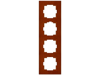 Рамка 4-ая вертикальная вишня, RITA, MUTLUSAN