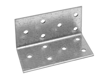 Уголок крепежный равносторонний 80х40х40 мм KUR белый цинк STARFIX