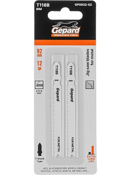 Пилка лобз. по металлу T118B (2 шт.) GEPARD