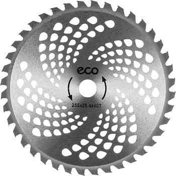 Нож для мотокосы 40 зуб. 255х1.3х25.4 мм ECO