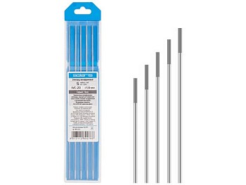 Электрод вольфрамовый серый WC-20, Ф 1,6 мм (набор 5 шт) SOLARIS