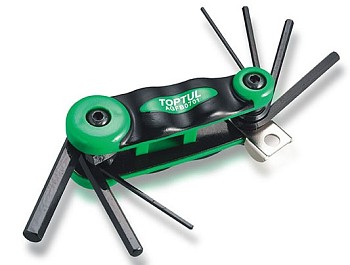 Набор ключей шестигр. 2-8мм 7шт длинн. TOPTUL (AGFB0701)