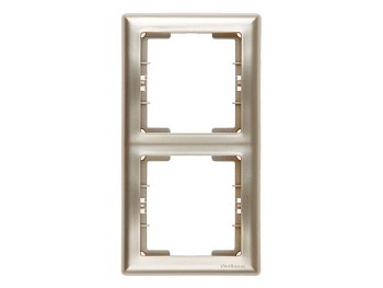 Рамка 2-ая вертикальная титан, DARIA, MUTLUSAN