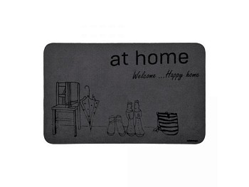 Коврик придверный влаговпитывающий, "Счастливый дом", 50х80 см, VORTEX