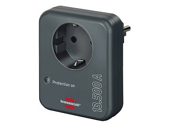 Розетка с защитой от перенапряжения Brennenstuhl Primera-Line 13 500 А, антрацит