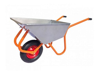 Тачка строительно-садовая ТССР-1П (120л, 240 кг, 1 пневмоколесо 400х90мм, вес 15 кг)