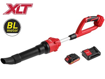 Аккум. воздуходувка WORTEX BB 2018-1 D ALL1 XLT SET 18В, БЕСЩЁТ., 162-450 м.куб/ч, 72-190 км/ч