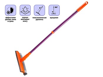 Швабра для мытья окон, губчатая, Быстро-чисто, PERFECTO LINEA