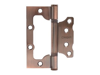 Петля накладная без врезки СТАНДАРТ 100х75х2,5мм 2BB AC медь