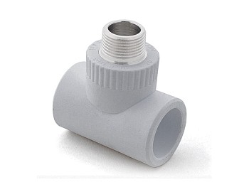 Тройник ПП комб. нар. 32х1", сер. РТП