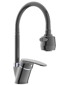 Смеситель для кухни D35, серия 690 черный ECONOCE