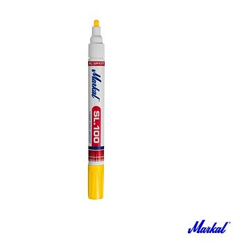 Маркер промышл. перманентный на основе жидк. краски MARKAL SL100 ЖЕЛТЫЙ