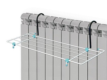 Сушилка для белья на батарею,  3,1м, ширина 65см., цвет белый, NIKA