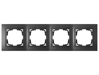 Рамка 4-местная графит, Уют, BYLECTRICA