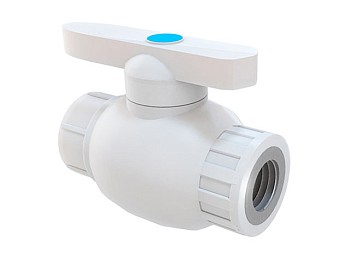 Кран шар. ПП 20х1/2" вн. бел. РТП