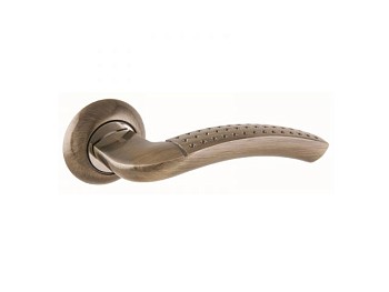 Ручка дверная "ФОСТЕР" AB (1600)  ст.бронза С НАКЛАДКОЙ  АЛЛЮР