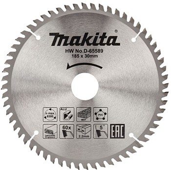 Диск пильный 185х30 мм 60 зуб. универсальный MAKITA