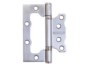 Петля накладная без врезки  АЛЛЮР 100х75 2BB SNP БЛИСТЕР 2,5мм мат.никель 2 шт