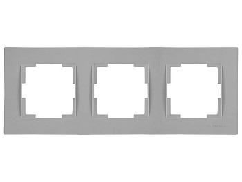 Рамка 3-ая горизонтальная серая, RITA, MUTLUSAN