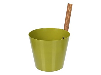 Бадья из алюминия 5 л, оливковая "Банные штучки"