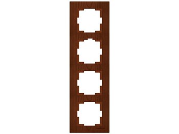 Рамка 4-ая вертикальная орех, RITA, MUTLUSAN