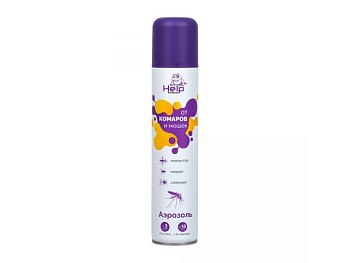 Аэрозоль от комаров и мошек репеллентный, 200 мл,  HELP