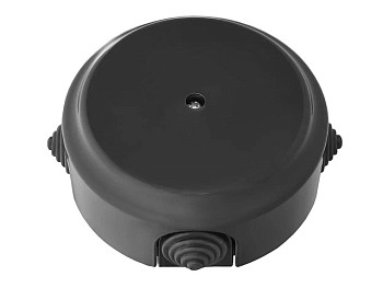 Коробка монтажная КМ-449 черная, Ретро, BYLECTRICA