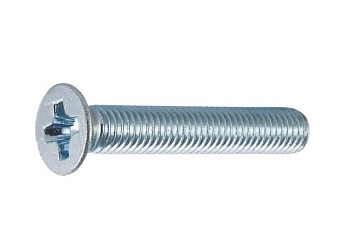 Винт М6х35 мм потай. головка, цинк, DIN 965 (10 шт в зип-локе) STARFIX