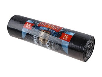 Мешки для мусора, 360 л, 5 шт, "БРОНЯ", черные, РОМАШКА