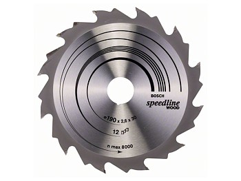 Диск пильный 190х30 мм 12 зуб. по дереву SPEEDLINE WOOD BOSCH