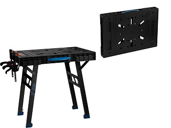 Верстак складной BULL WB 4585 в кор. 455 кг, 852x608x790 мм, переносной, 2 струбцины