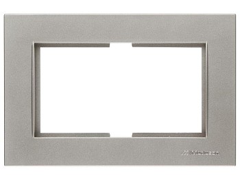 Рамка для 2-ой розетки титан, RITA, MUTLUSAN