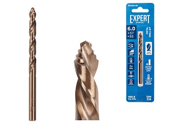 Сверло по металлу ц/х 6.0х57х93 мм HSS-Co EXPERT STARTUL