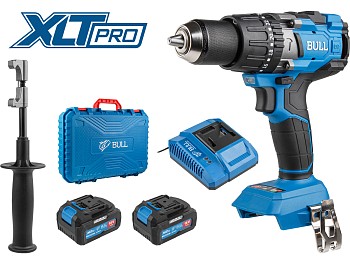 Аккум. дрель-шуруповерт BULL SR 1805 в чем. XLTpro, 2х4 А*ч, БЕСЩЕТ., 18 В, 120 Н*м, БЗП(мет.) 13 мм
