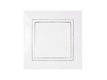 Выключатель 1 клав. (cкрытый, 10А, брызг. защ.) белый, Уют, BYLECTRICA