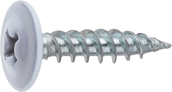 Саморез 4.2х16 мм с прессшайбой, цинк, острый, RAL 9003 (50 шт в зип-локе) STARFIX