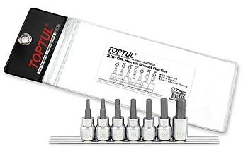 Набор бит 3/8" 7шт. TOPTUL