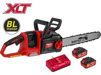 Аккум. пила цепная WORTEX CEC 4036 шина 40 см (16"), 3/8" LP, 1.3 мм XLT SET БЕСЩЁТ, 18В+18В