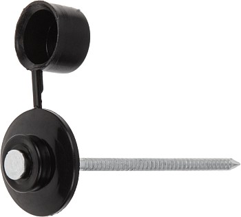 Гвоздь кровельный 2.8х70 мм с пласт. шляпкой, черный (100 шт в пласт. конт.) STARFIX