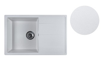 Мойка кухонная из искусственного камня BENEFIT белый 730х470 мм, AV Engineering
