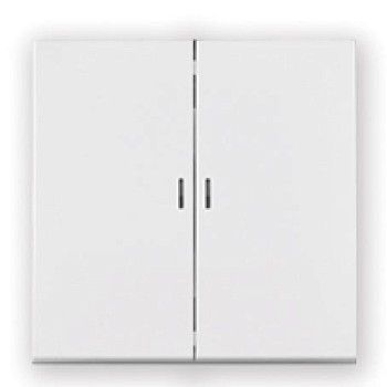 Выключатель 2 клав. (cкрытый, узел, 10А) со световой индикацией белый, Carre, BYLECTRICA