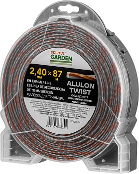 Леска ф 2.4 мм х 87 м витой квадрат сеч. ALULON TWIST STARTUL GARDEN