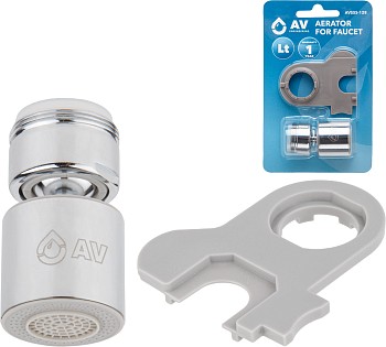 Аэратор подвижный для смесителя нар. с ключом, AV Engineering