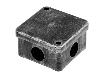 Коробка распаечная ОП 75х75х40мм, серебро, 4 мембр. вх. IP53 ЮПИТЕР