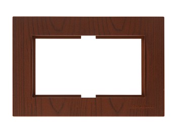 Рамка для 2-ой розетки орех, RITA, MUTLUSAN