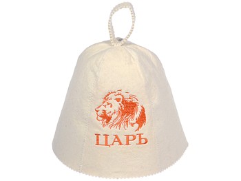 Шапка для бани и сауны "Царь", "Банные штучки" из войлока